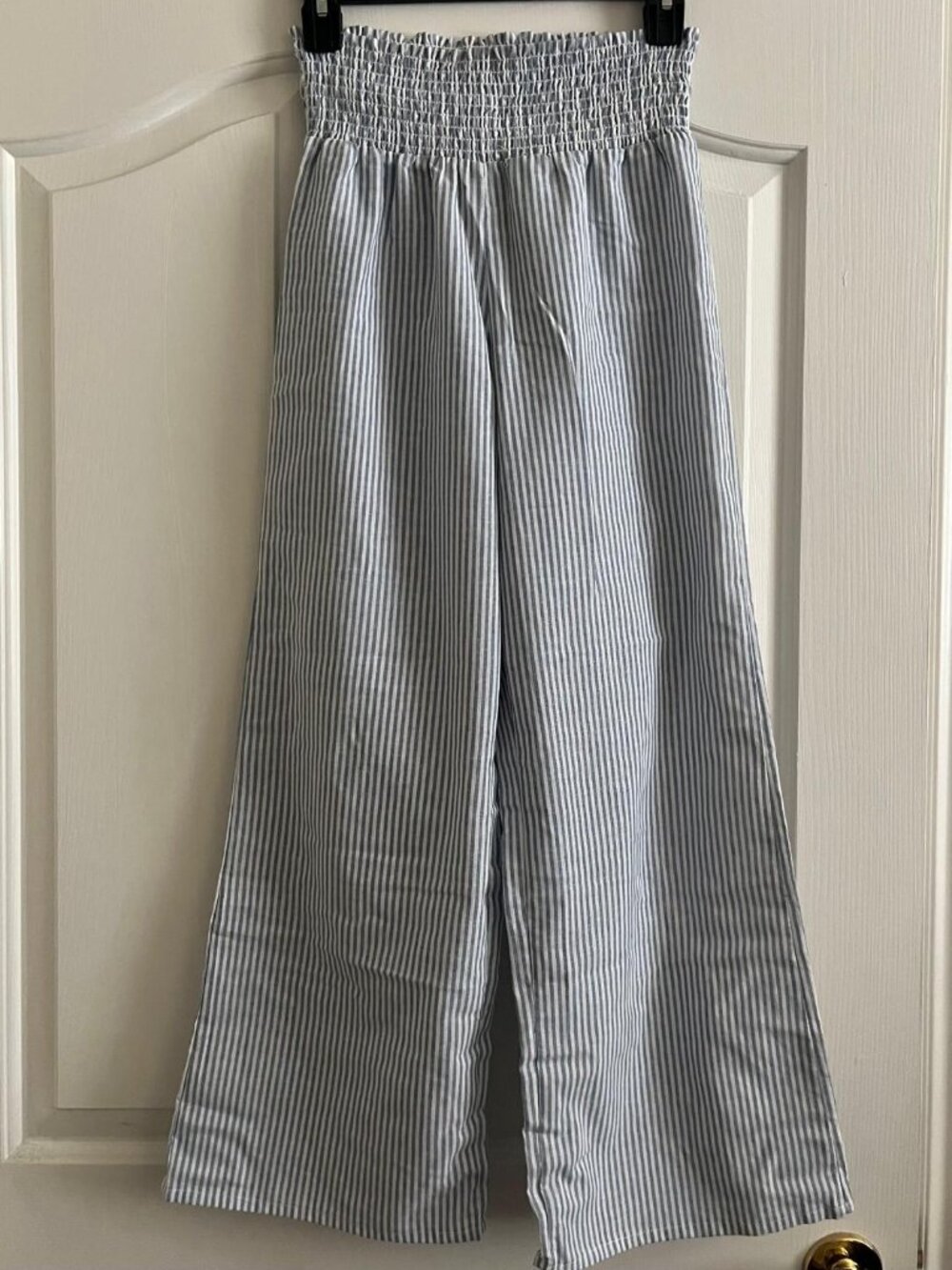 Active USA Beachy Striped High-Waisted Wide leg Pants